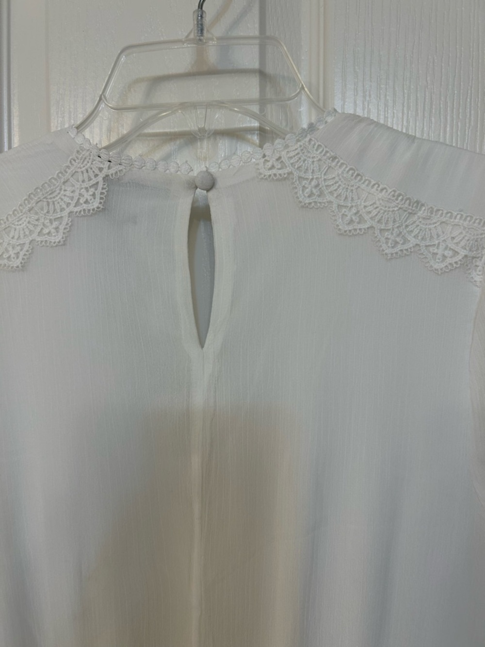 AllSaints Zaphia Long Sleeve Babydoll Minidress in White - Picture 11 of 14